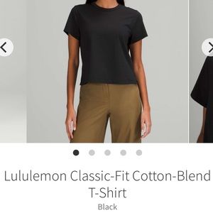 lululemon classic fit cotton tee